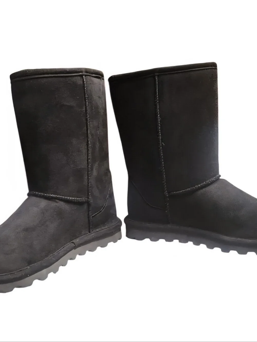 BEARPAW Women's Elle Short Vegan Boots Black Size 7 Brand New No Box
